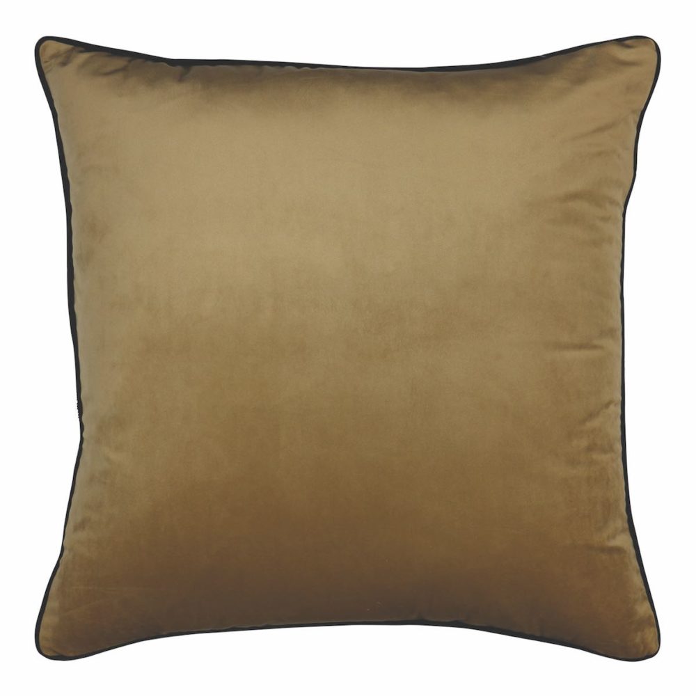 Clifton Wheat Velvet Cushion