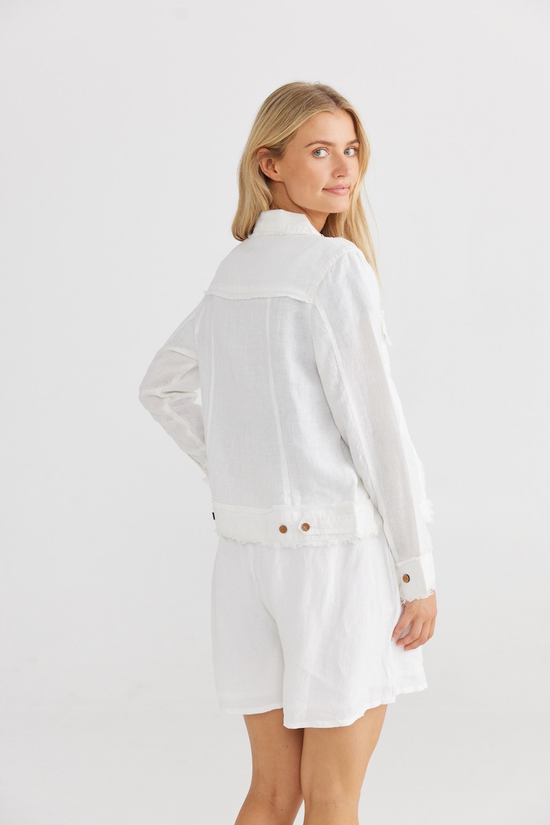 Shanty Corporation Monza Jacket White - Cabana Style