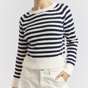 Musketeers Cotton Sweater Navy Alessandra