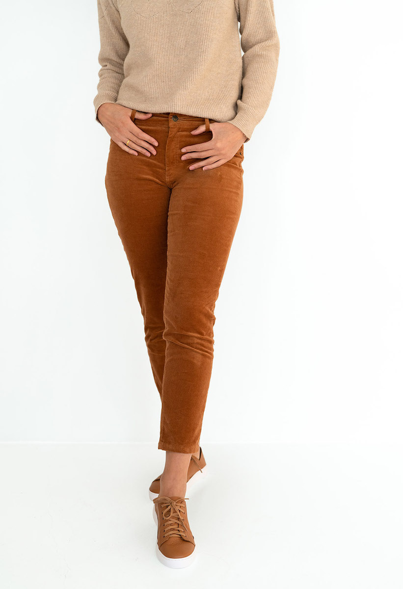 Queen Cord Jean Caramel Humidity Lifestyle